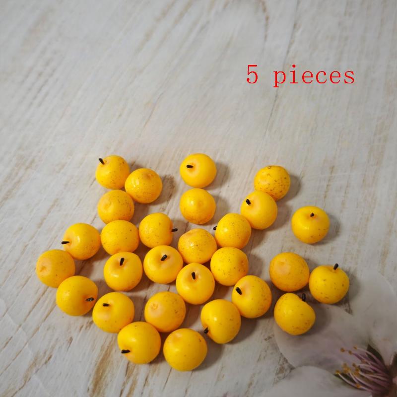 5/10Pcs Mini Simulated Little Apple Doll Accessories Toys 1/12 Dollhouse Miniature Food Play Scene Decoration