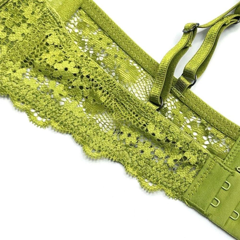 Satin Silk Push Up Bra Mesh Underwear for Women Intimates Lace Flower Bra Beach