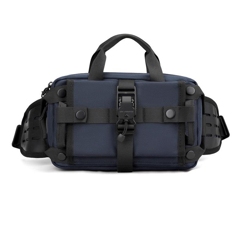 

Multi Functional Backpack for Men, Crossbody Shoulder Bag, Chest Bag, Japanese Korean Mini Korean Version, Men s Portable Sports Bag темно-синього кольору
