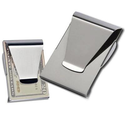 New Stainless Steel Pocket Metal Slim Cash Money Clip Credit Card Holder Wallet