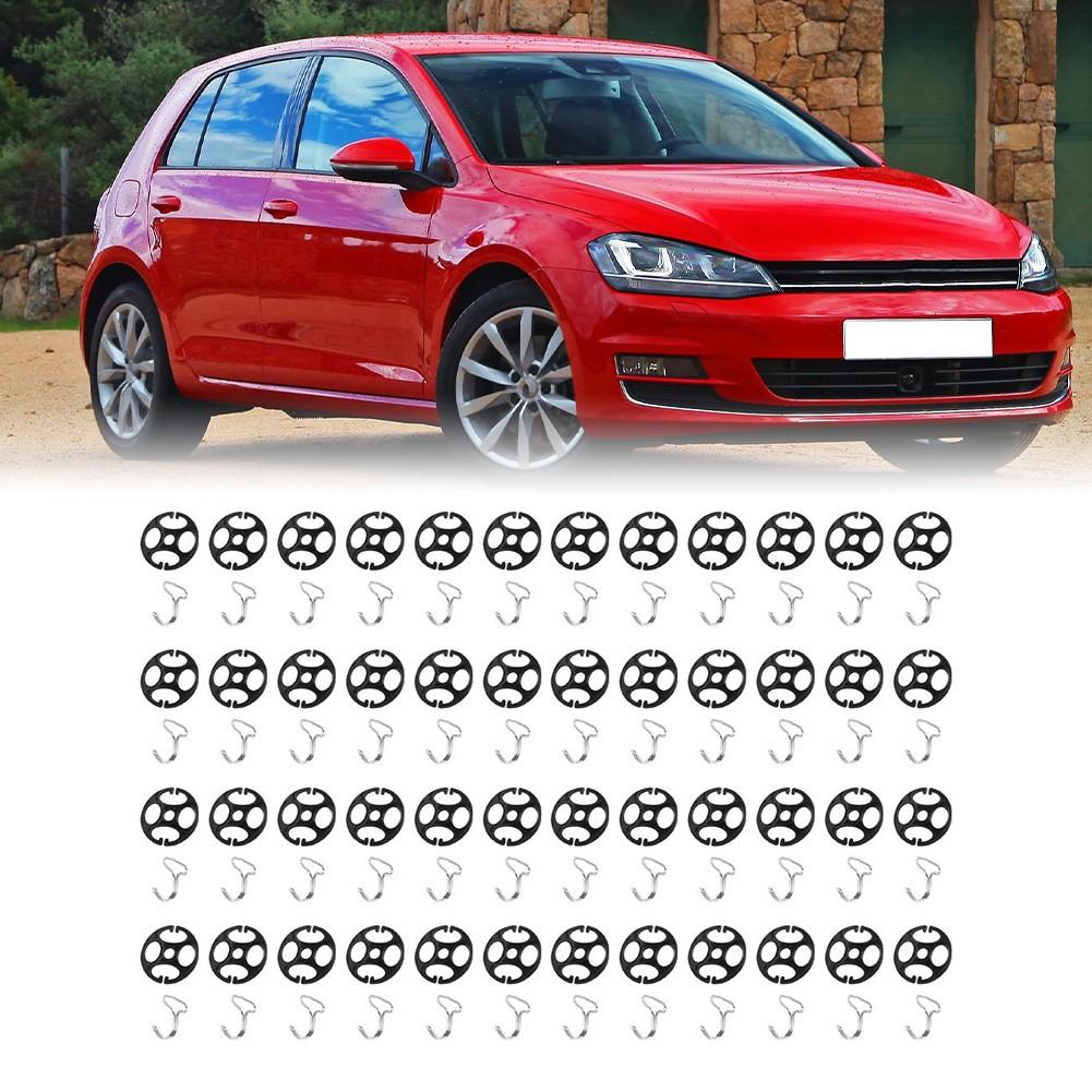 

48Pcs Practical Car Seat Cover Fastening Clips and Hooks for Quick Setup