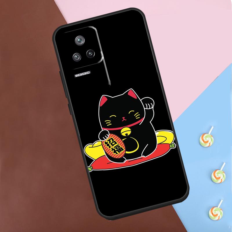 Lucky Cat Maneki Neko Japanese Case For Xiaomi 13 14 13T Pro 11T 12T 12 Lite POCO X6 Pro X3 X4 X5 M6 Pro M5s F3 F5 Cover