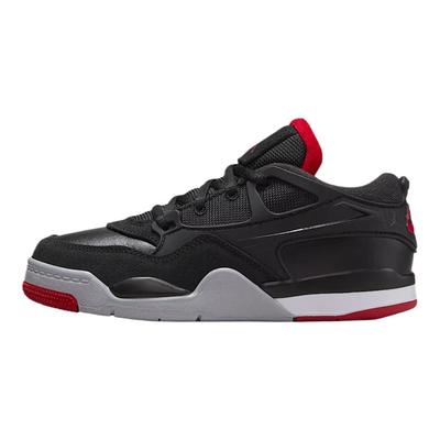 Air 4 RM PS Bred Kids Sneakers Black Wolf-Grey White FQ7936-061