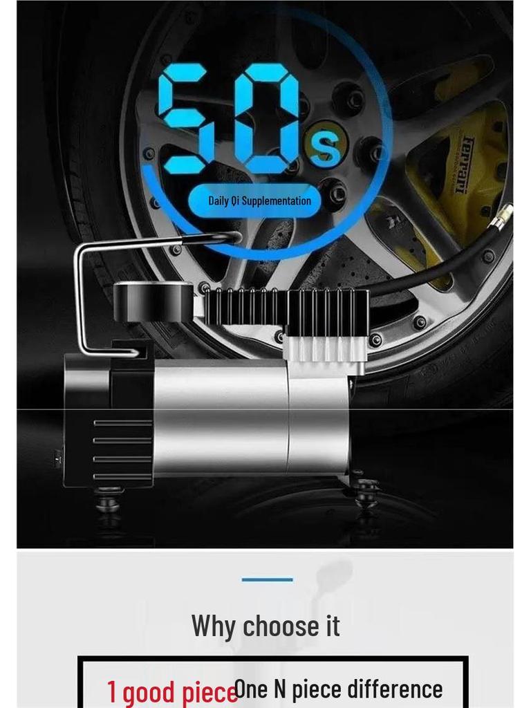 Universal 12V Elektrische Autoreifen-Aufpumppumpe, Hochleistungsmodell 36486072