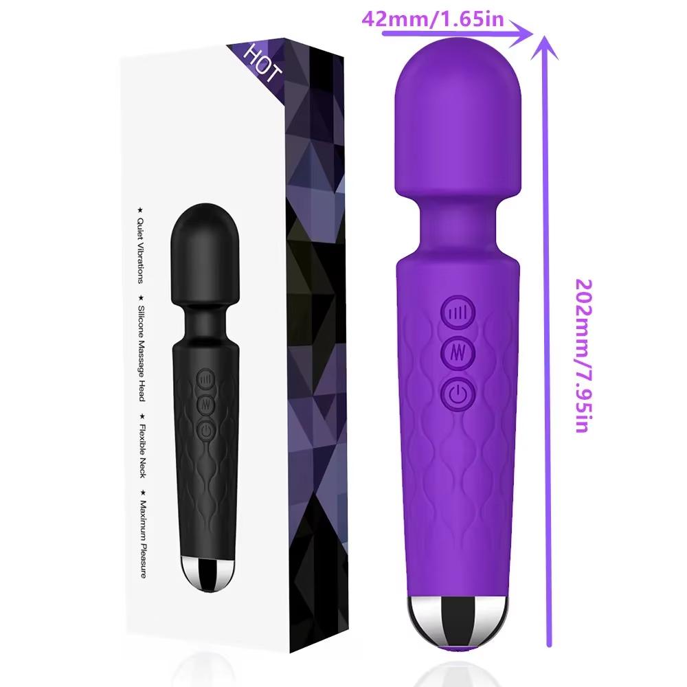 Powerful Wand Massager Adult Sex Toy Wholesale Strong Vibration Full Body USB Rechargeable Electric Massager for Women Couples