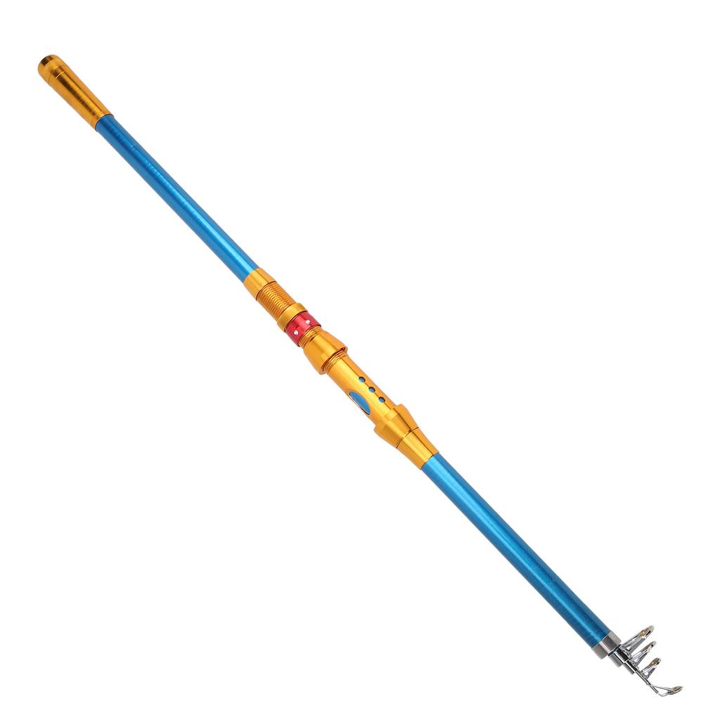1.8m Fishing Pole Outdoor Fiberglass Telescopic Casting Fishing Rod with Metal Reel Seat