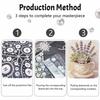 Lavender pearl painting handmade DIY 5D creative ornaments living room home decoration painting with succulents