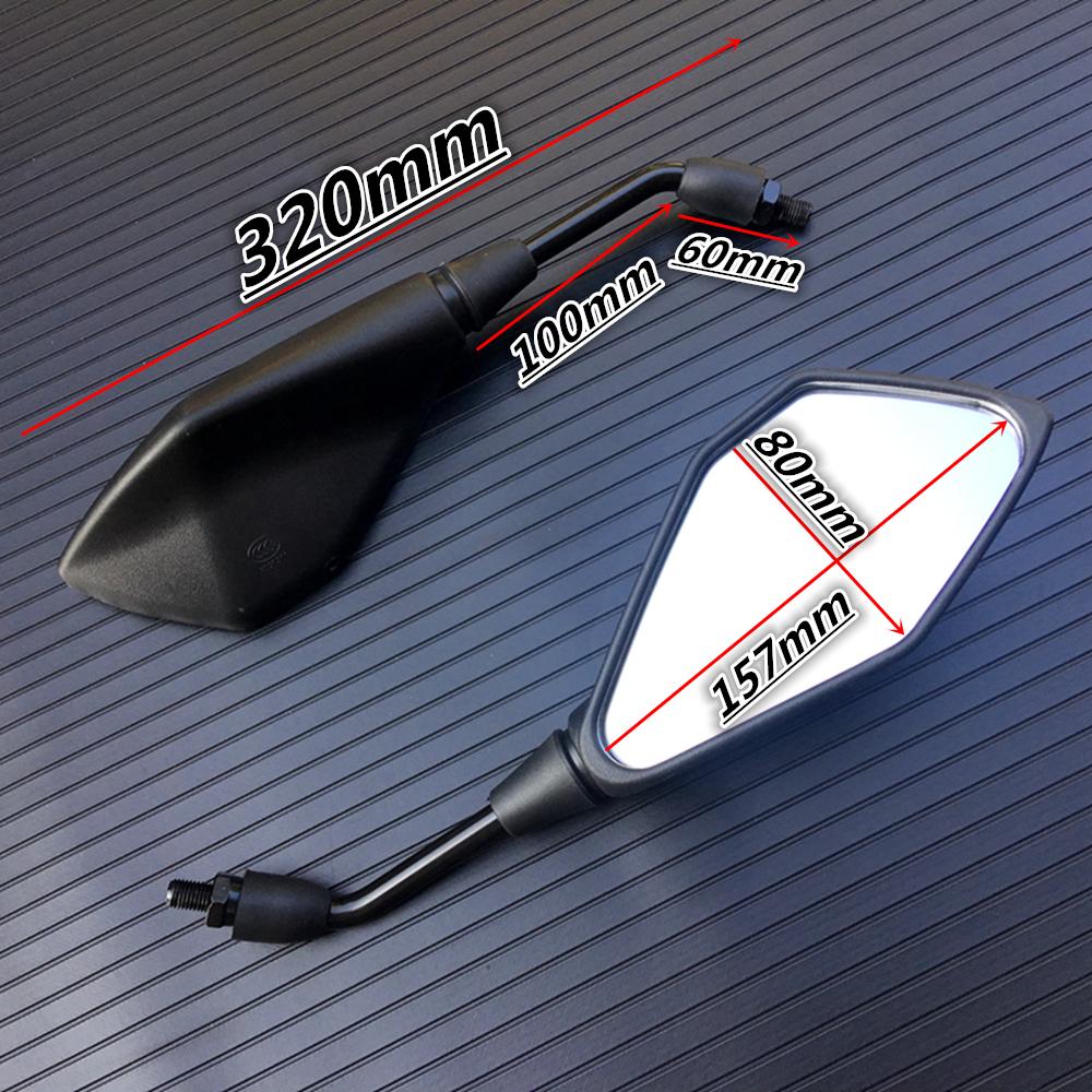 Motorcycle Rearview side Mirror For BMW R1250GS R1200GS R 1200 GS For Kawasaki Z650 Z750 E-Bicycle Clockwise Convex