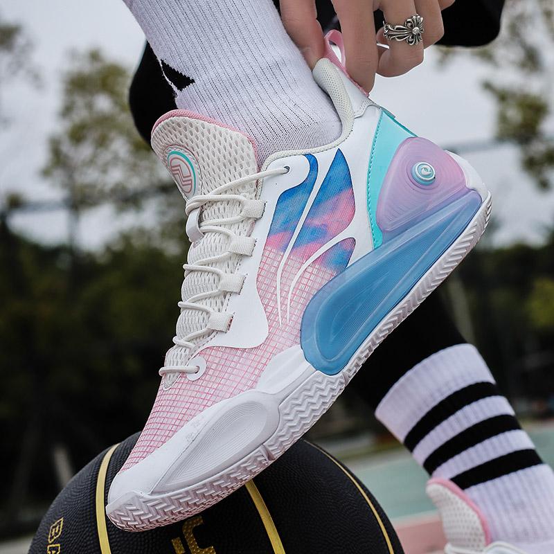 Mens Basketball Shoes Mesh Breathable Field Training Sneakers 2025 New Luxury Design Sports Basketball Boots for Men