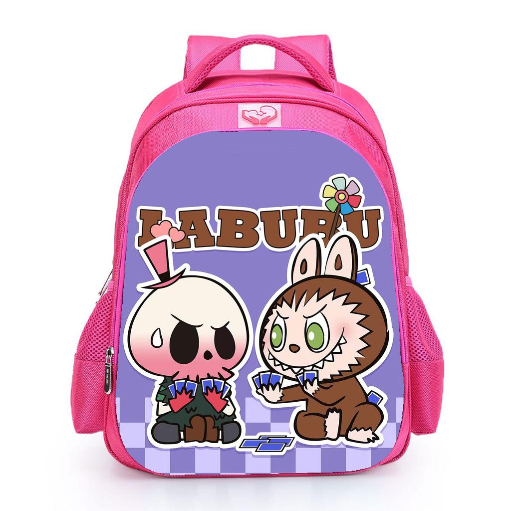 Labubu School Bag Student Polyester Comfortable Backpack Large Capacity Backpack Female 5401 CLE