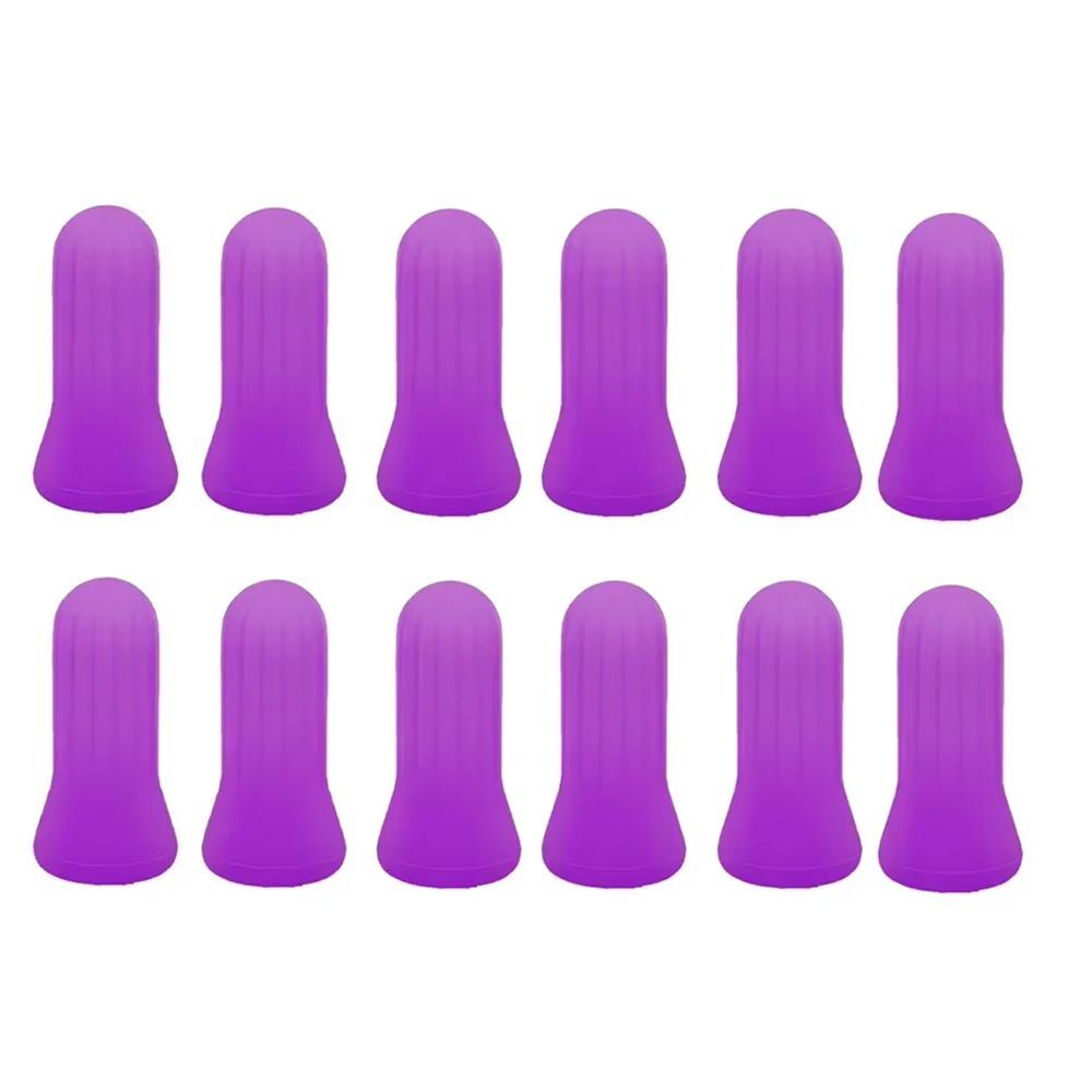 8/12Pcs Anti Cellulite Silicone Facial Suction Cups Portable Eye Cupping Massager  Facial Massage 12Pcs Purple