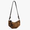 European And American Retro Bags, Women'S Fashion Messenger Croissants, Dumplings, Leopard Print Tide Bags