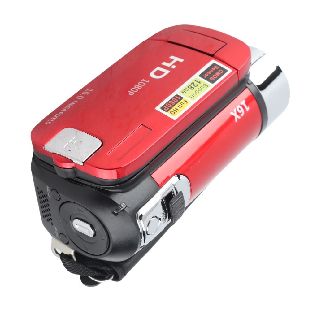 Digital Camera 1080P 16MP HD 16X Zoom Anti Shake Handheld Built in Microphone Video Camera with LED Fill Light