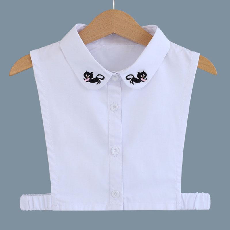 Kids Fake Collar Shirt Cotton Necktie False Collar Children Denim Detachable Shirt Collar Boys Girls Collares Mujer Faux Col