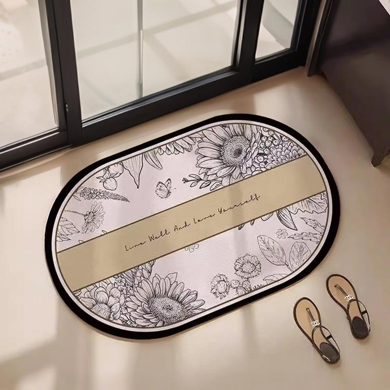 American diatom mud floor mat bathroom mat absorbent foot mat toilet toilet quick drying non-slip door mat carpet dirt-resistant