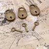 Vintage Old Antique Mini Archaize Padlocks for Key Lock With for key (Lot