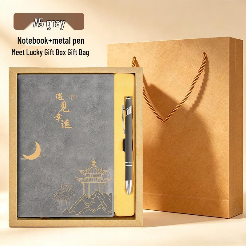 A5 Custom Thick Notebook: High-Value Student Prize & Enterprise Meeting Journal with Logo Printing.