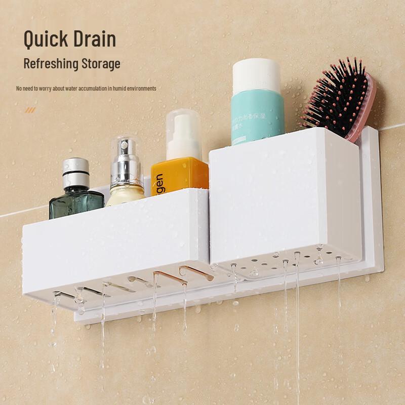 Wutuo No-Drill Bathroom Storage Shelf