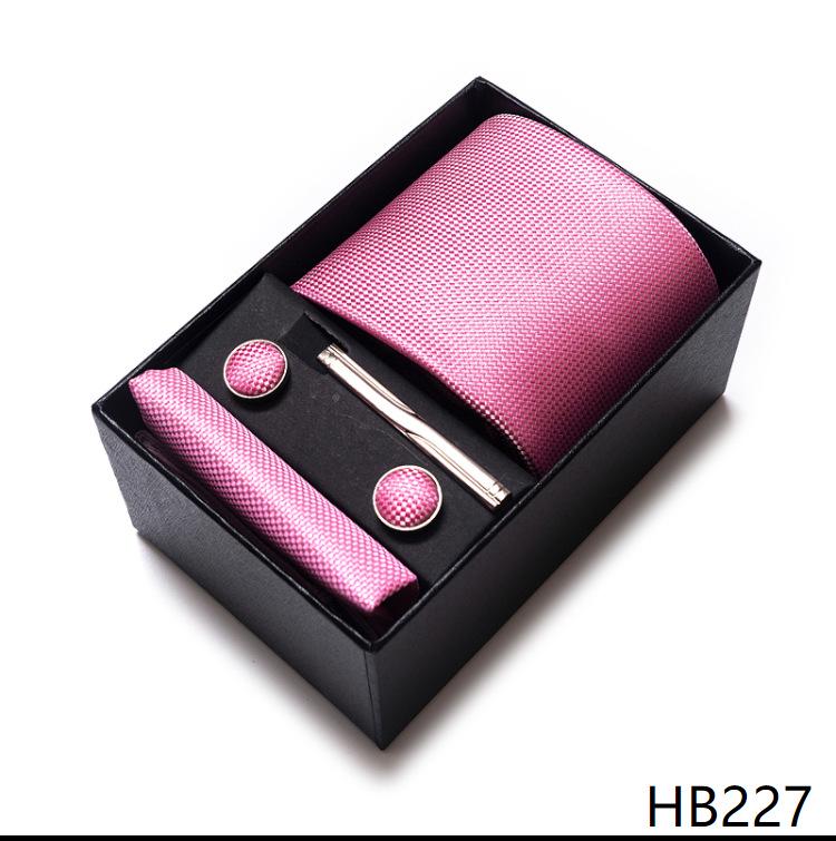Men's Formal Business Jacquard Tie Gift Box Set