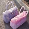 Borsa gelatina estate nuova borsa tote da pendolare alla moda trasparente grande capacità borsa da ascella borsa da donna