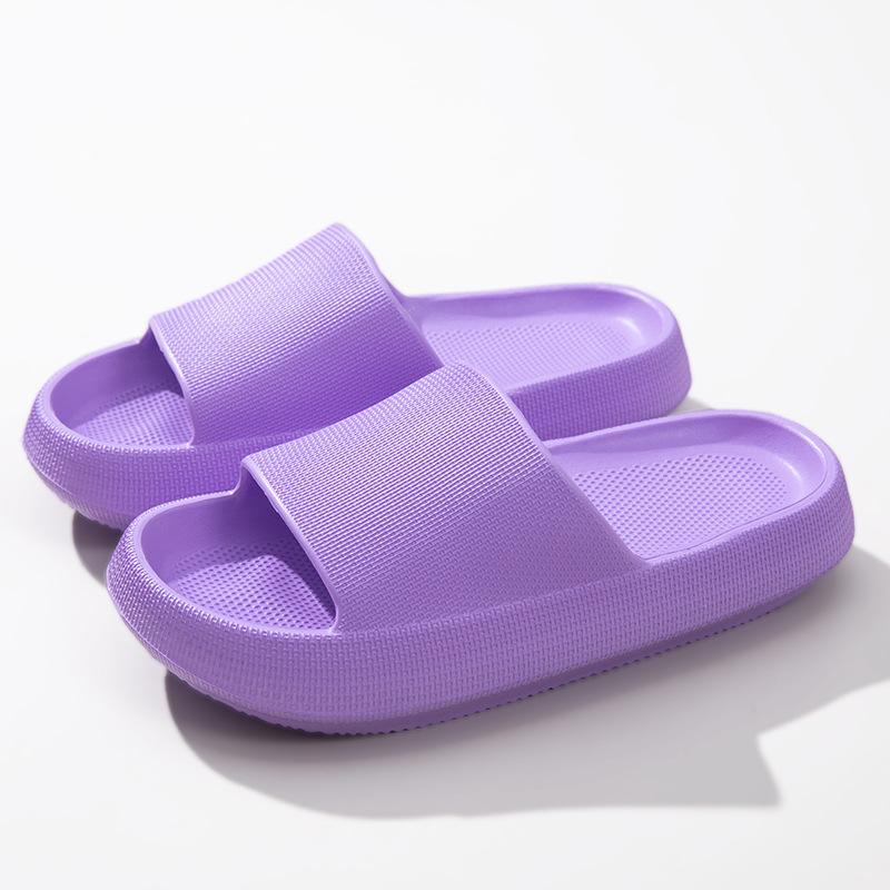 CM Thick-soled Slippers Female Couple Bathing and Stepping On Shit Feeling Non-slip Household Outdoor Male Drag Batch