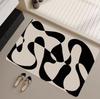 Modern minimalist bathroom floor mat, diatomaceous earth bathroom quick drying door mat, toilet absorbent anti slip foot mat