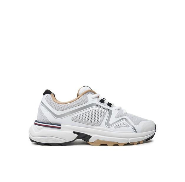 

Мужские кроссовки Tommy Hilfiger M runner tech knit fm0fm05109 белые 42