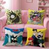 Cartoon R-Ranma1 2 Cushion Cover Summer Coolness Linen Fabric Double-Sided Printing Pillow Case Sofa Home Decor Gift