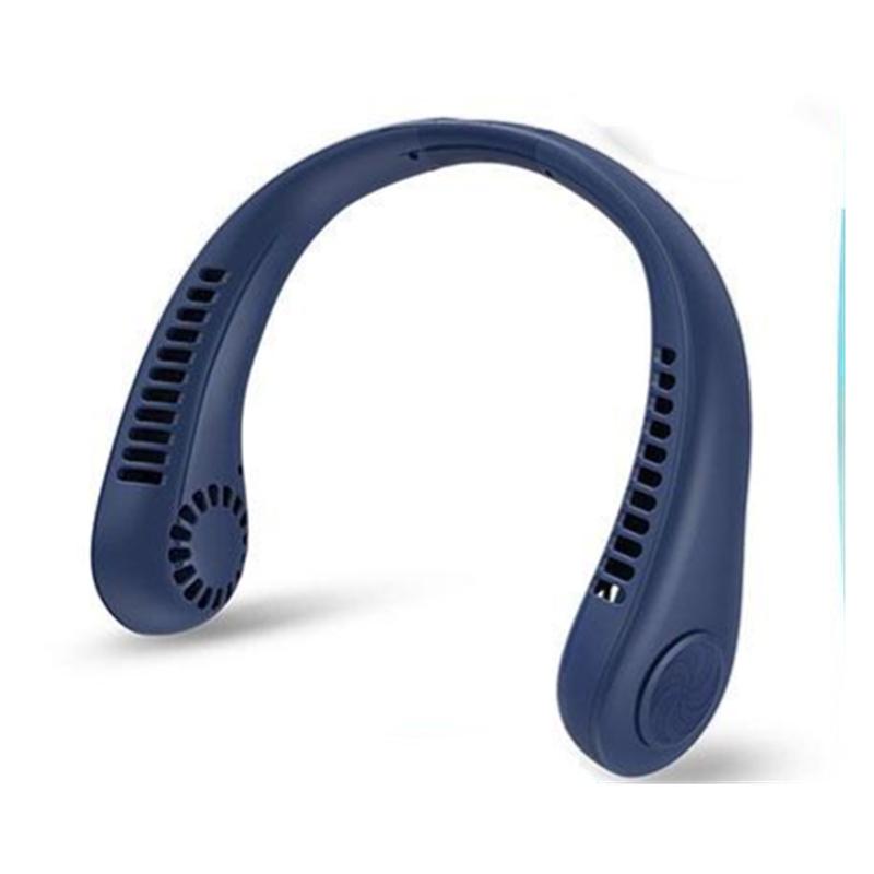 Outdoor Mini Neck Fan Portable Bladeless USB Mute Sports Fans, 3-speed Ultra Endurance Function, Perfect Summer Gift