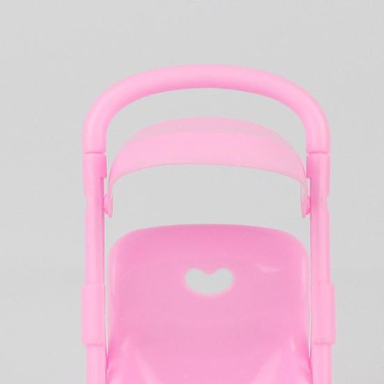 Simulation Baby Trolley Anti-deformed Creative Plastic Baby Pink Doll Stroller Shooting Props