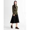 JOOZZY ANNACOLL Elegant Asymmetric Knit A-line Midi Skirt