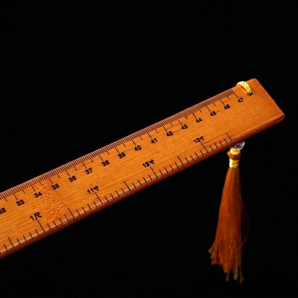 Disciple Bamboo Carving Ruler Disciple Rule Ruler Measuring Drawing Tool Ruler of Chinese Studies