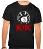 AC-DC AC DC Rock Music Logo Black T-Shirt -1253-