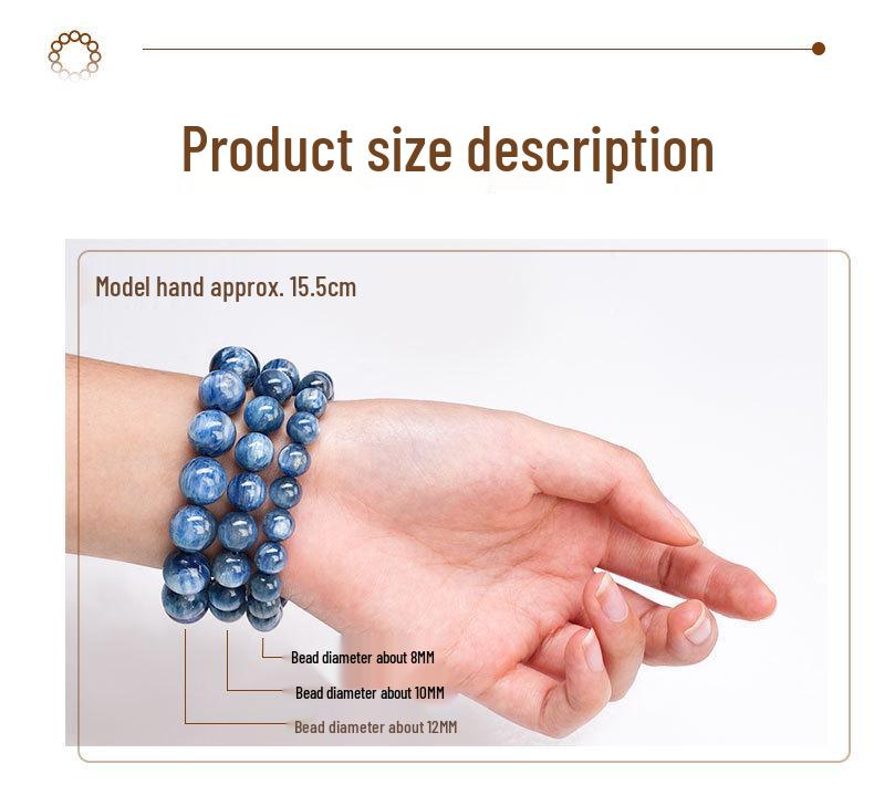 Mei Zhuo Natural Ice Jade Lavender Amethyst Bracelet with Gradient Round Beads