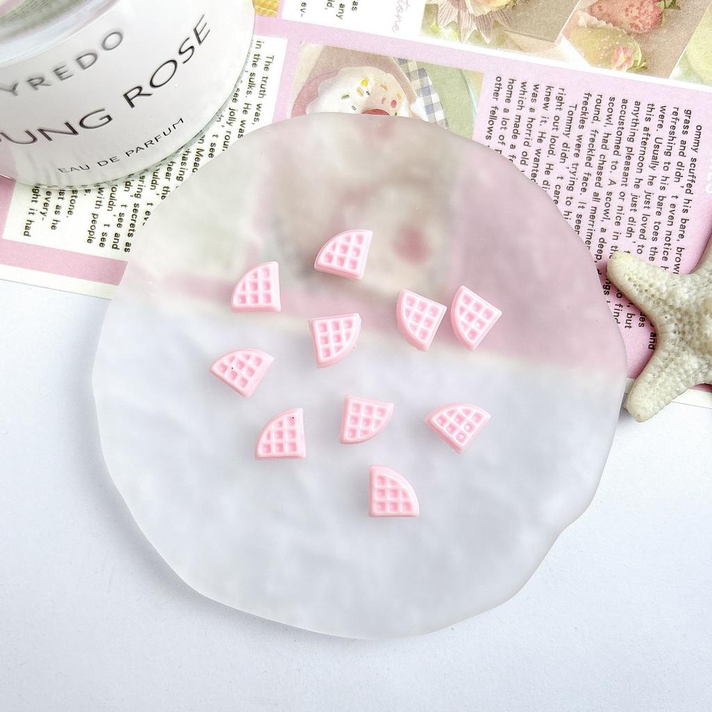 Pink Resin Cartoon Bowknot Heart Bow Tie Little Bunny Nail Art Accessories DIY Nail Hairpin Accessories Wholesale