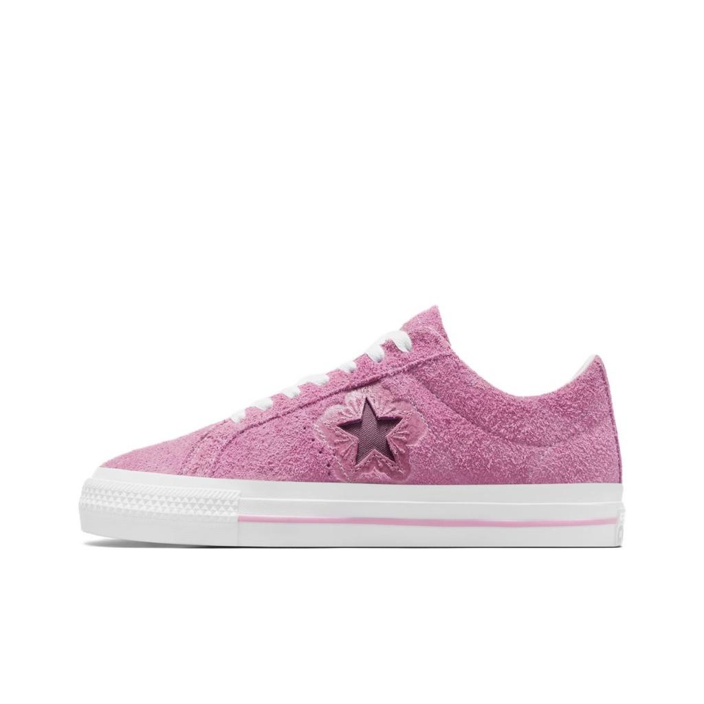 Converse Cons One Star Comfortable Casual Low Top Canvas Shoes Unisex Sneakers Light-Purple Red A11974C