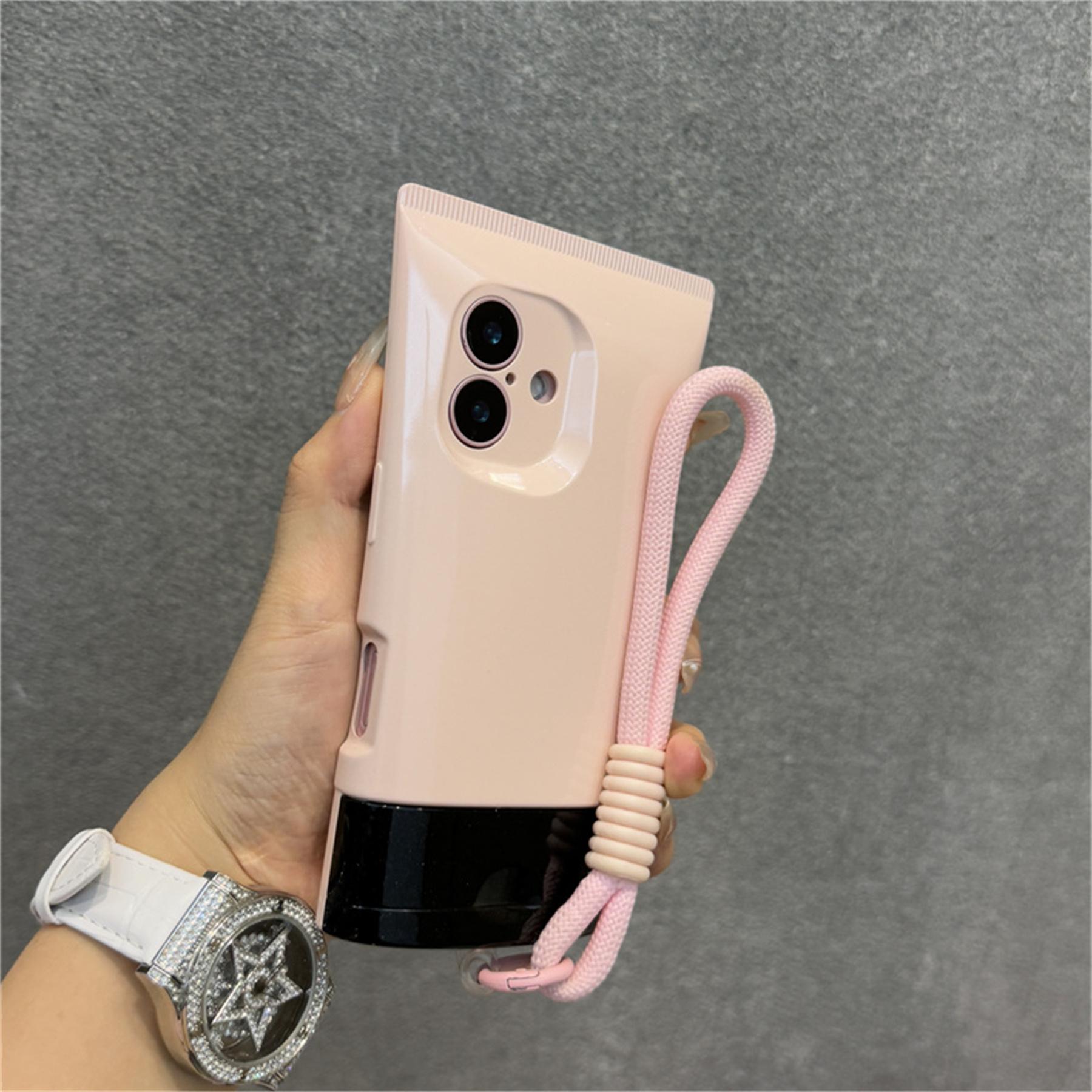 

Милый, забавный, креативный, персонализированный чехол в форме очищающего средства для лица с портативной веревкой для iPhone 11 12 13 14 15 16 Plus Pro Max Cover iPhone 15 Pro Max