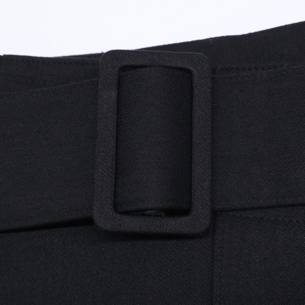 HYKE Black 13256 Double Cloth Pants Bottoms O2 blackUsed