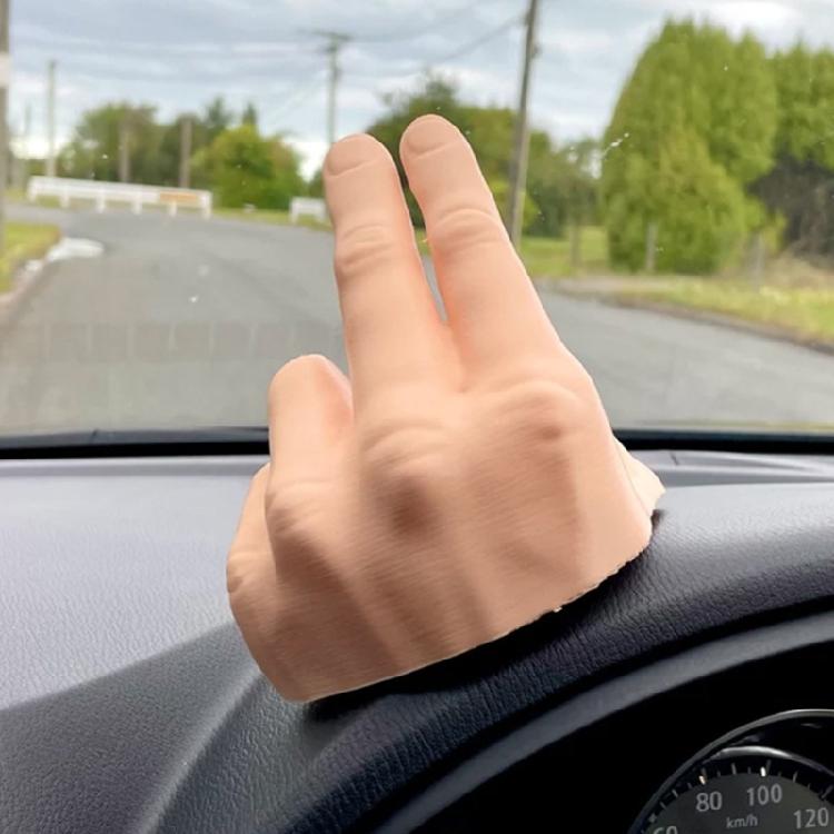 Two Finger Waving Hand Car Dashboard Decorations Funny Waves Hand Car Interior Decorations Ornaments The Lazy Waver