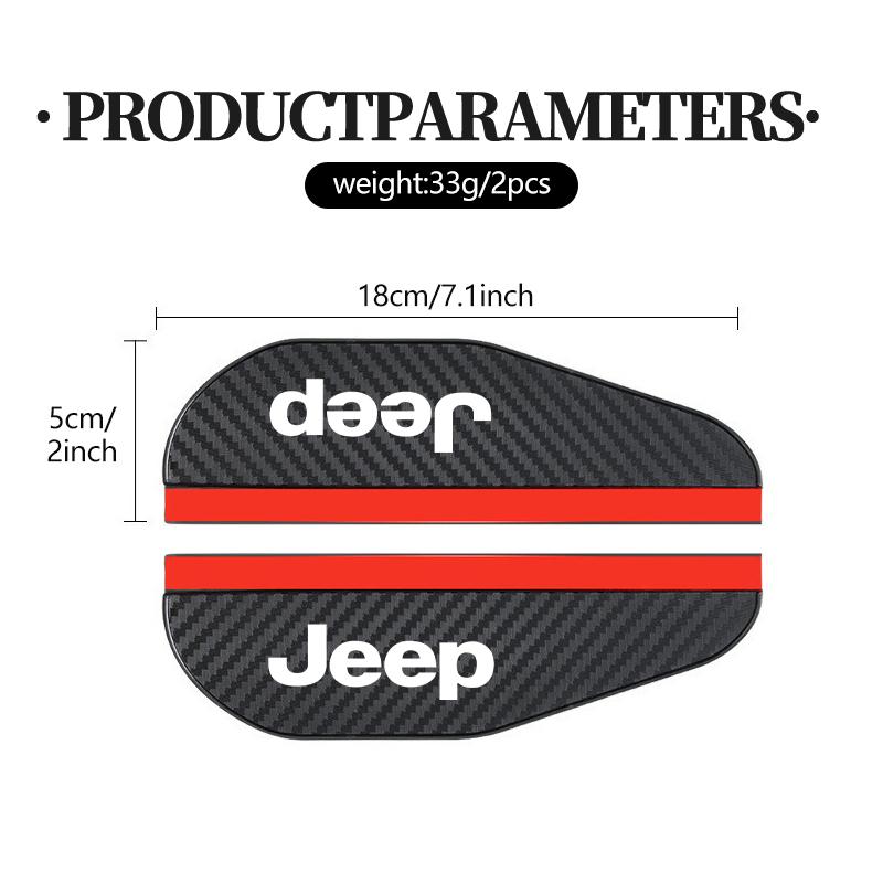 Car Rearview Mirror Rain Eyebrow Sun Visor Shade Cover Rainy Shield Cover For Jeep Grand Cherokee Patriot Renegade Compass