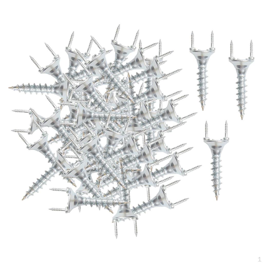 50 Count Double Ended Dowel Screws for Baseboard Installation