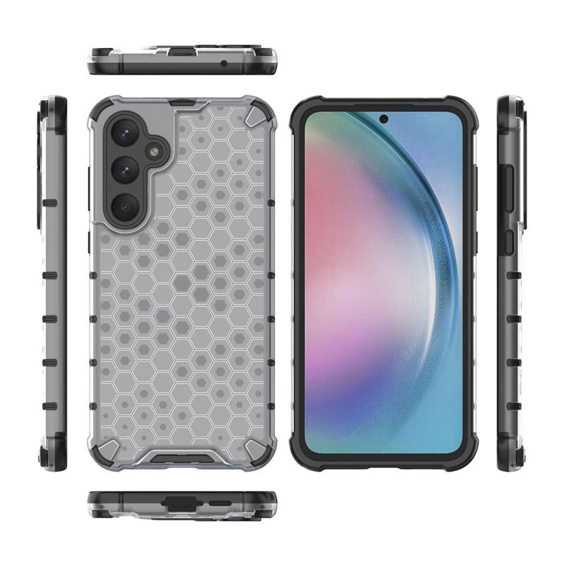 For Samsung Galaxy A55 5G Case Samsung Galaxy A05S A05 A15 A25 A35 A55 5G Cover Honeycomb Shockproof TPU Armor PC Phone Case
