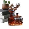 Hirsch Whiskey Glasflasche 120ml Rentier Whiskey Glasflasche Likör Dekanter Heimdeko für Männer Weihnachten Geburtstagsfeier