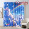 Set Of 2 Flat Printing Curtains Without Rod Skywonder Popular Curtain Cloth Durable Polyester Outdoor Decorations Made