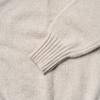 EDWARDMAX Baby Alpaca V-Neck Loose Fit Knit Cream
