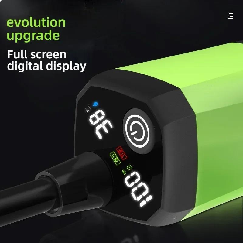 Portable Shower for Camping with 6000mAh Rechargeable Battery Intelligent LED Display Electric Shower Pump