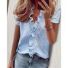 PEYWOW Women's Fashion Casual Summer Spring Autumn Winter V-Neck  Blouses & Shirts