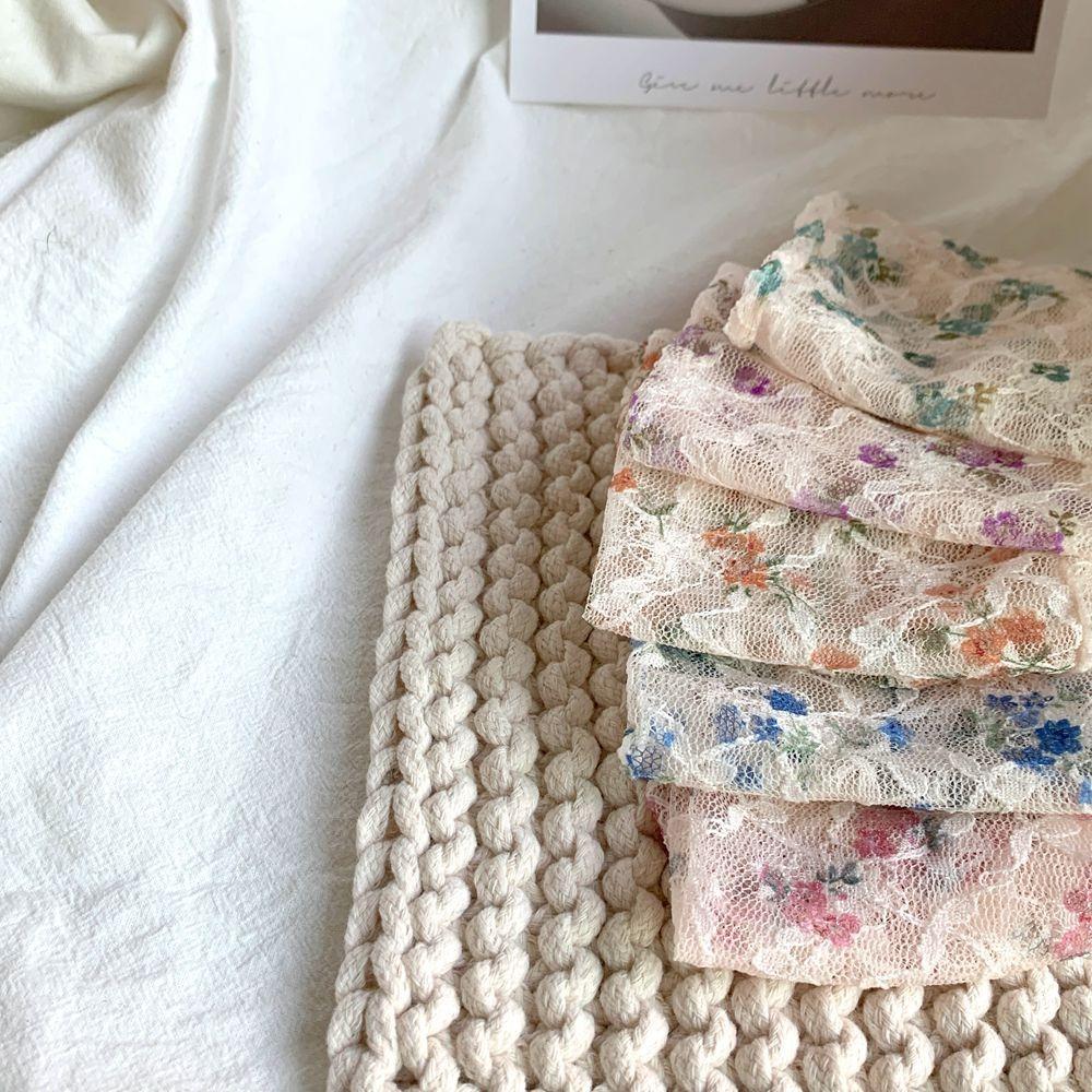 Cute Medium Tube Socks JK Lolita Lace Flower Loose Tube Socks High Quality Cotton Stockings