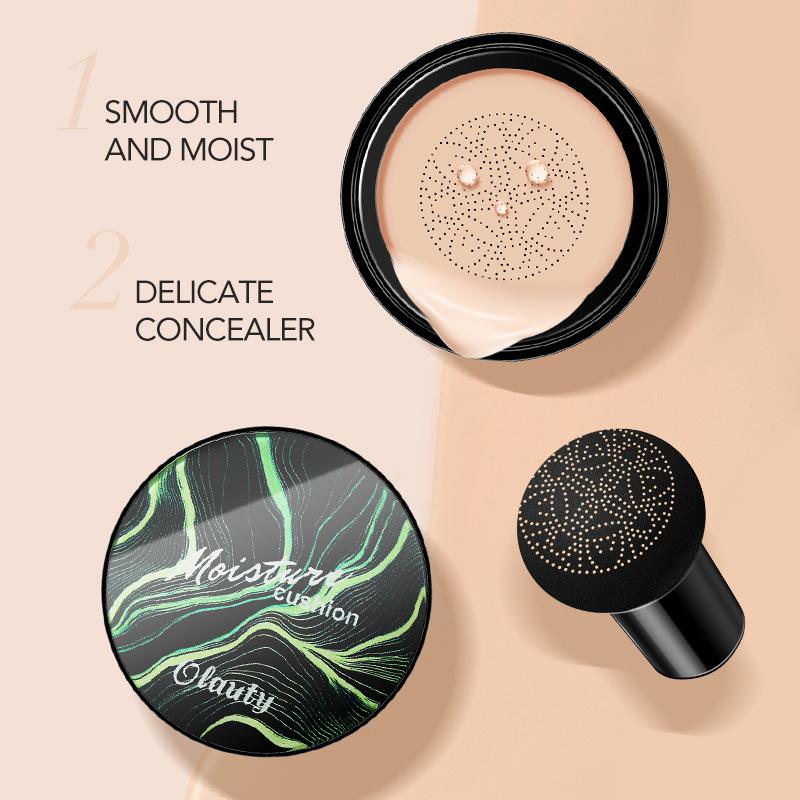 CC krém s houbovou hlavičkou, vzduchový polštář, přírodní hydratační make-up, korektor, bělicí krém, kontrola mastnoty, make-up, kosmetika, BB krém