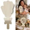 Customizable Wooden Flower Painting Accessories For Mother Day Gift For Mom And Family Handprints Flower Bouquet